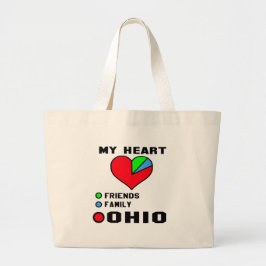 I Liebe Ohio Jumbo Stoffbeutel