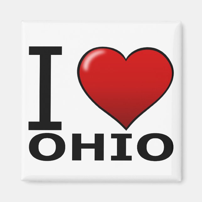 I LIEBE OHIO MAGNET (Vorne)