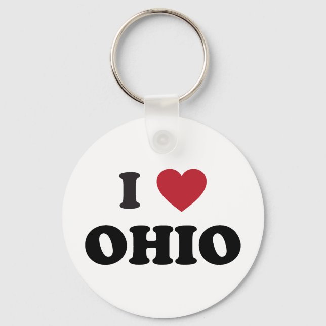 I Liebe Ohio Schlüsselanhänger (Vorderseite)
