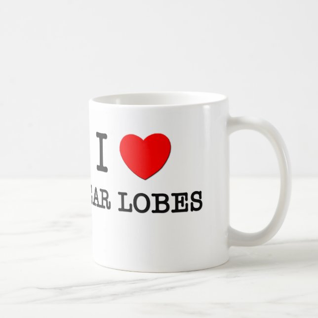 I Liebe-Ohr-Vorsprung Kaffeetasse (Rechts)