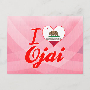 I Liebe Ojai, Kalifornien Postkarte