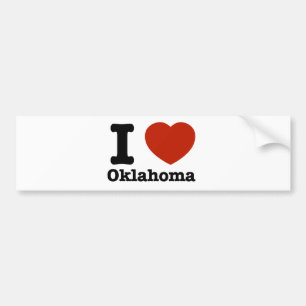 I Liebe Oklahoma Autoaufkleber