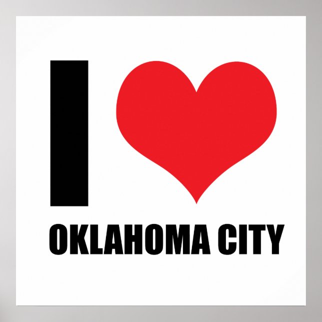 I Liebe Oklahoma Stadt Poster (Vorne)