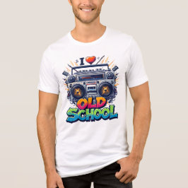 I Liebe Old School Music Tri-Blend Shirt