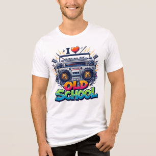 I Liebe Old School Music Tri-Blend Shirt