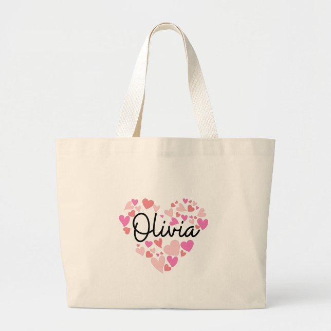 I Liebe Olivia Jumbo Stoffbeutel (Vorne)