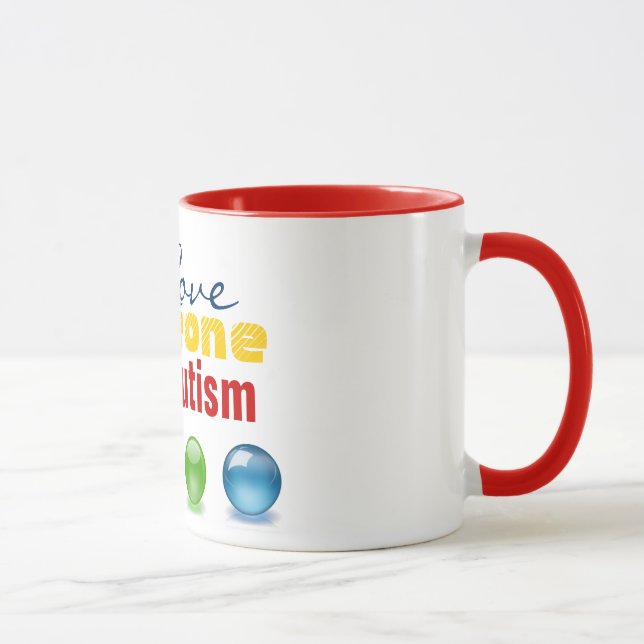 I Liebe OM Ringer Tasse (Rechts)