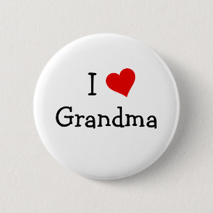 I Liebe Oma Button