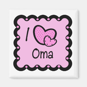 I Liebe Oma Niedlich T - Shirt Magnet