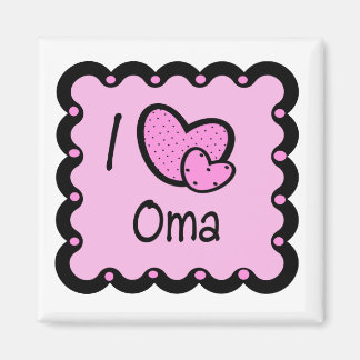 I Liebe Oma Niedlich T - Shirt Magnet