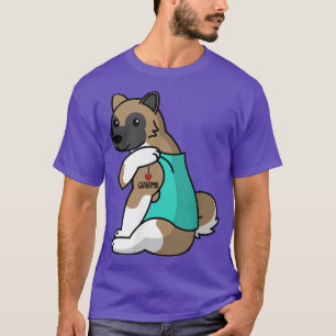 I Liebe Oma Tattoo Akita Dog T-Shirt