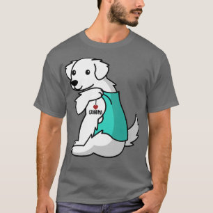 I Liebe Oma Tattoo Große Pyrenäen Großmutter D T-Shirt