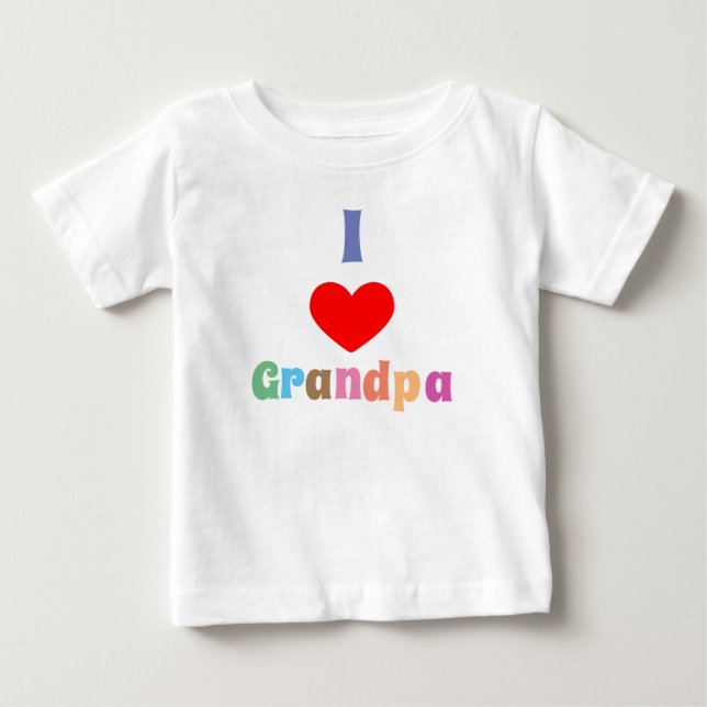 I Liebe Opa Baby T-shirt (Vorderseite)