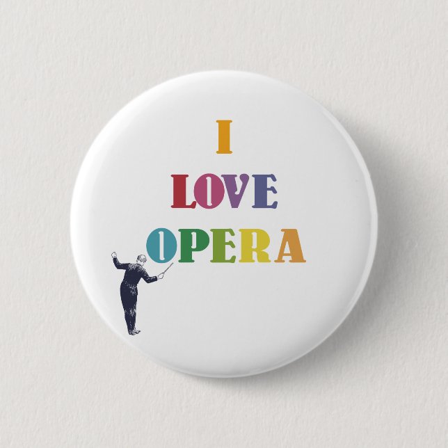 I Liebe-Oper Button (Vorderseite)