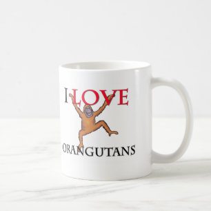 I Liebe-Orang-Utans Kaffeetasse