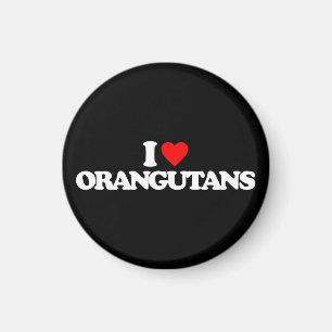 I LIEBE-ORANG-UTANS MAGNET