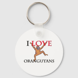 I Liebe-Orang-Utans Schlüsselanhänger