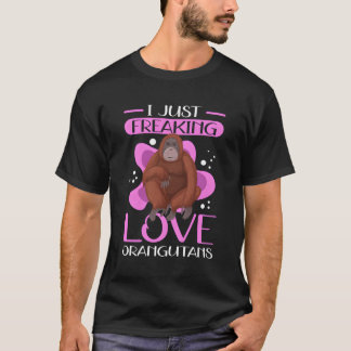 I Liebe Orangutans Affen Orangutan T-Shirt