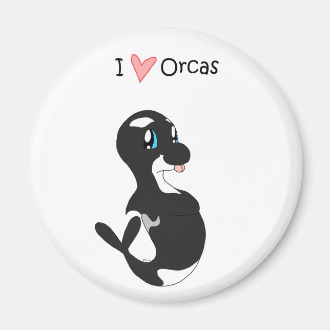 I Liebe Orcas Magnet (Vorne)