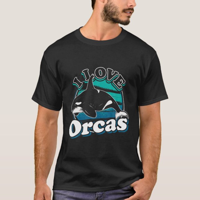 I Liebe Orcas Orca T-Shirt (Vorderseite)