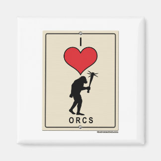 I Liebe Orcs Magnet