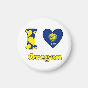 I Liebe Oregon Magnet