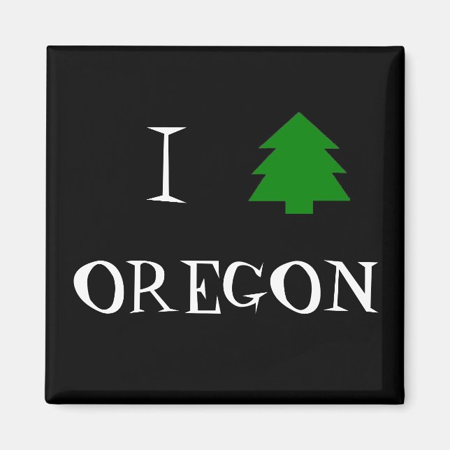 I Liebe Oregon Magnet (Vorne)