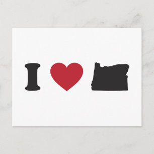 I Liebe Oregon Postkarte