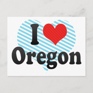 I Liebe Oregon Postkarte