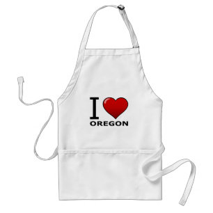 I LIEBE OREGON SCHÜRZE