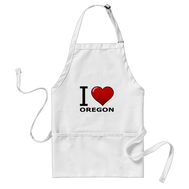 I LIEBE OREGON SCHÜRZE (Vorne)