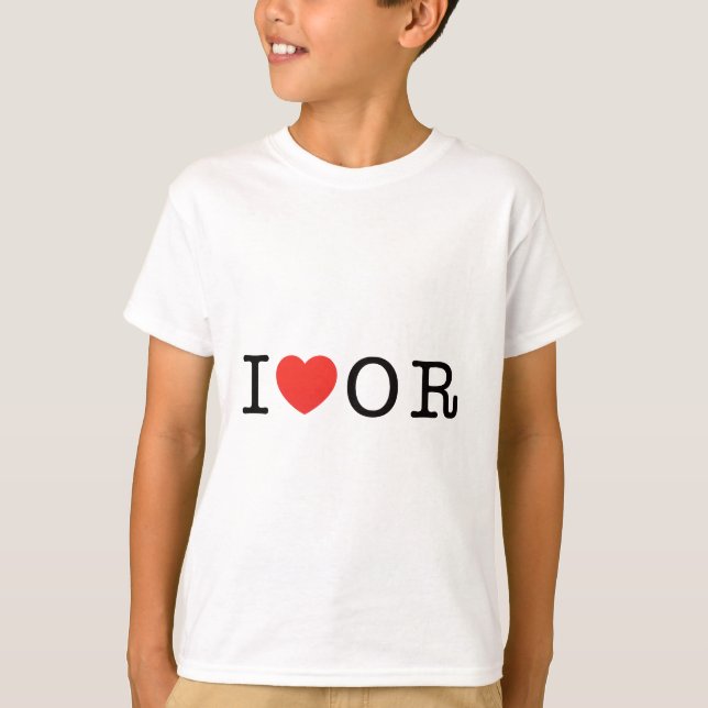I LIEBE Oregon T-Shirt (Vorderseite)