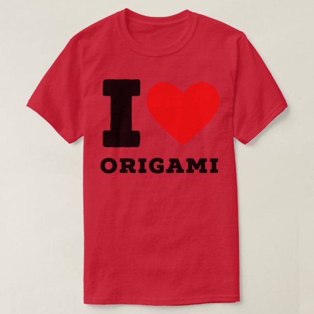 I Liebe Origami3 T-Shirt (Design vorne)