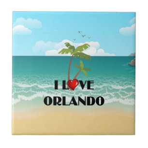 I Liebe Orlando, Florida Fliese