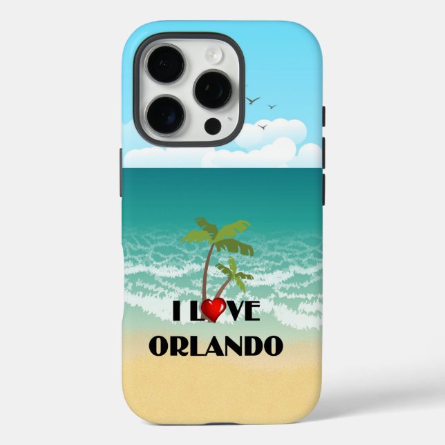 I Liebe Orlando, Florida iPhone 16 Pro Hülle (Rückseite)