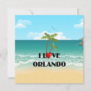 I Liebe Orlando, Florida Karte