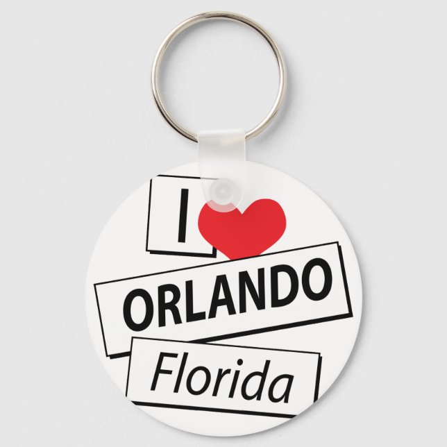 I Liebe Orlando Florida Schlüsselanhänger (Vorderseite)