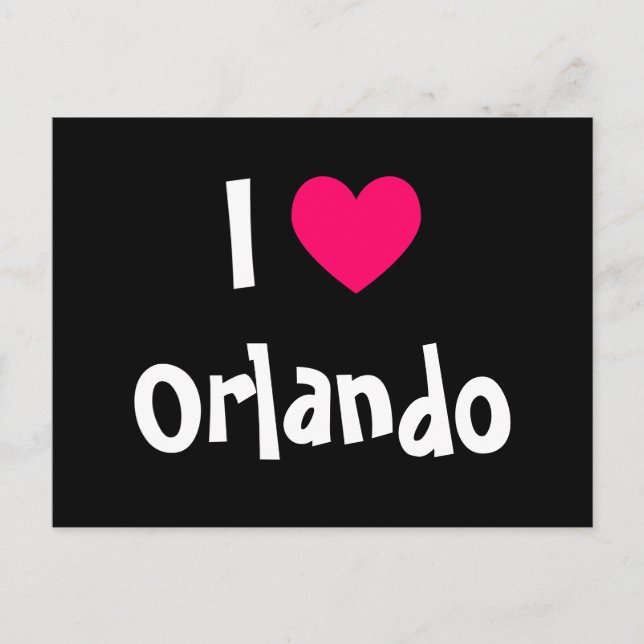 I Liebe Orlando Postkarte (Vorderseite)