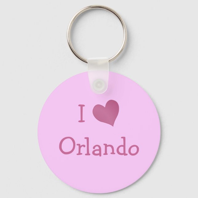 I Liebe Orlando Schlüsselanhänger (Vorderseite)