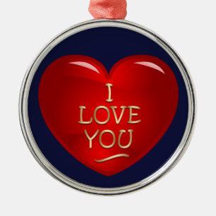 I Liebe Ornament Aus Metall