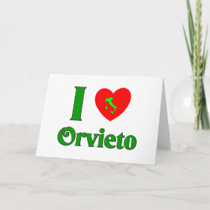 I Liebe Orvieto Italien Feiertagskarte