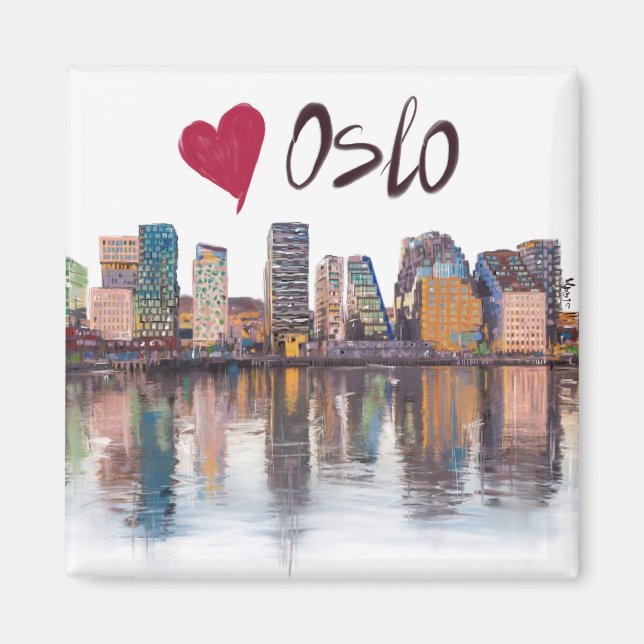 I Liebe Oslo Magnet (Vorne)