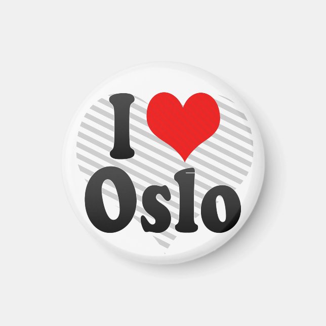 I Liebe Oslo, Norwegen Magnet (Vorne)