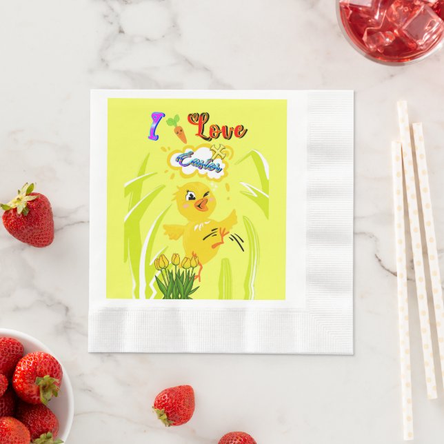 I Liebe Oster Serviette (Beispiel)