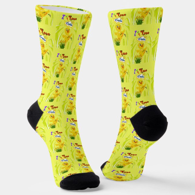 I Liebe Oster Socken (Gewinkelt)