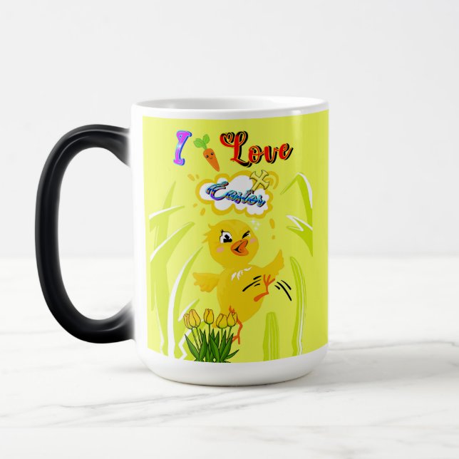 I Liebe Oster Verwandlungstasse (Links)