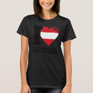 I Liebe Österreich Heimat Österreichische Flagge 5 T-Shirt