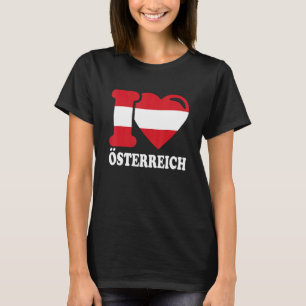I Liebe Österreich Heimat Österreichische Flagge 6 T-Shirt
