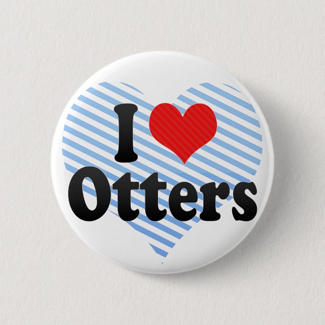 I Liebe-Otter Button (Vorderseite)