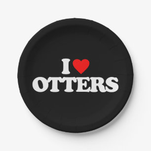 I LIEBE-OTTER PAPPTELLER